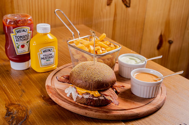 Loaded Ranch Fries with bacon and cheese sauce