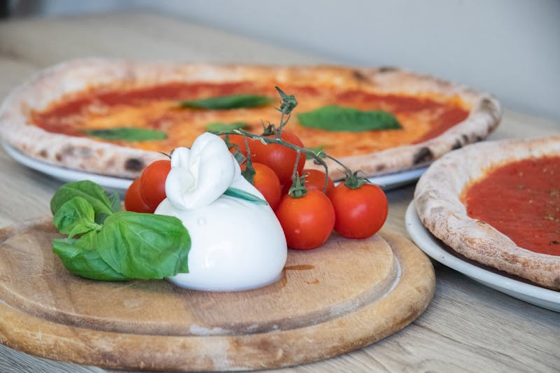 Classic Ranch Pizza with mozzarella and ranch sauce