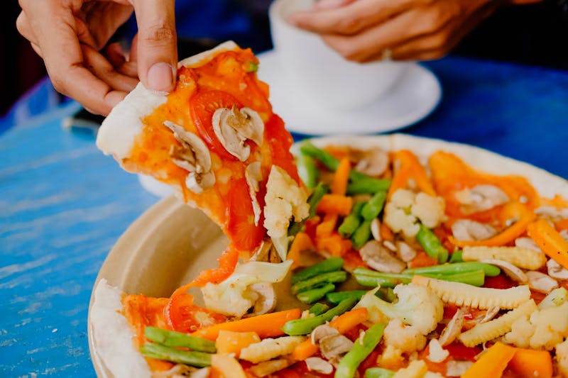 Truffle Mushroom Pizza with wild mushrooms and truffle oil